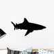 Realistic Black Shark Silhouette Wall Decal