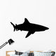 Realistic Black Shark Silhouette Wall Decal