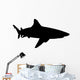 Realistic Black Shark Silhouette Wall Decal