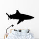 Realistic Black Shark Silhouette Wall Decal