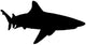 Realistic Black Shark Silhouette Wall Decal