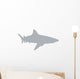 Grey Shark Wall Decal