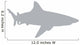 Grey Shark Wall Decal