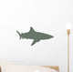 Olive Green Shark Wall Decal