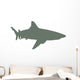 Olive Green Shark Wall Decal