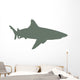 Olive Green Shark Wall Decal