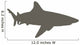 Brown Shark Wall Decal