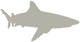 Tan Shark Wall Decal