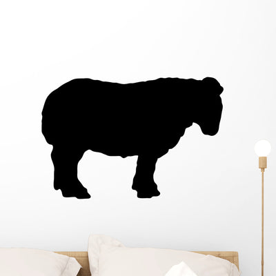 Black Sheep Wall Decal shown on a wall