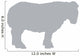 Grey Sheep Wall Decal