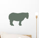 Green Sheep Wall Decal