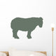 Green Sheep Wall Decal