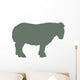 Green Sheep Wall Decal