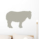Tan Sheep Wall Decal