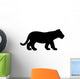 Young Black Tiger Cub Wall Decal