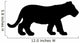 Young Black Tiger Cub Wall Decal