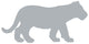 Young Grey Tiger Cub Wall Decal