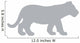 Young Grey Tiger Cub Wall Decal