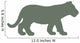 Young Green Tiger Cub Wall Decal