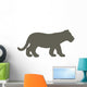 Young Brown Tiger Cub Wall Decal