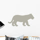 Young Tan Tiger Cub Wall Decal