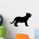 Black Baby Tiger Wall Decal