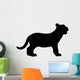 Black Baby Tiger Wall Decal