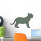 Green Baby Tiger Wall Decal