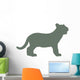 Green Baby Tiger Wall Decal