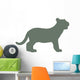 Green Baby Tiger Wall Decal