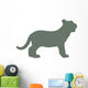 Green Baby Tiger Wall Decal