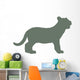 Green Baby Tiger Wall Decal