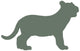 Green Baby Tiger Wall Decal