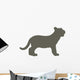 Brown Baby Tiger Wall Decal