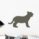 Brown Baby Tiger Wall Decal