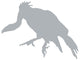 Grey Vulture Wall Decal