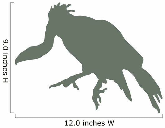 Green Vulture Wall Decal