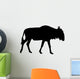 Black Wildebeest Wall Decal