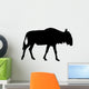 Black Wildebeest Wall Decal