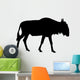 Black Wildebeest Wall Decal