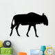 Black Wildebeest Wall Decal