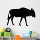 Black Wildebeest Wall Decal