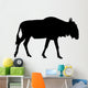 Black Wildebeest Wall Decal