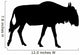 Black Wildebeest Wall Decal