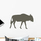 Brown Wildebeest Wall Decal