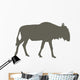 Brown Wildebeest Wall Decal
