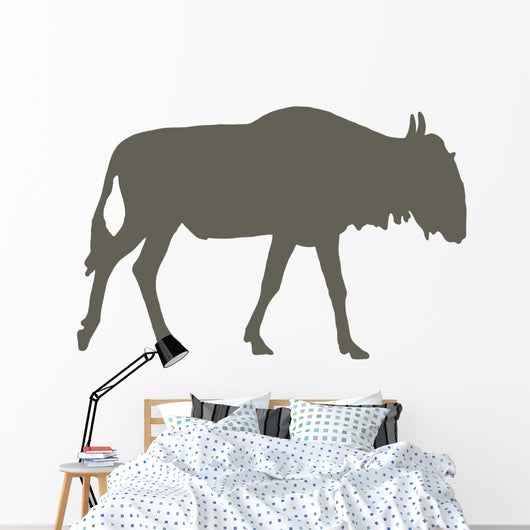 Brown Wildebeest Wall Decal