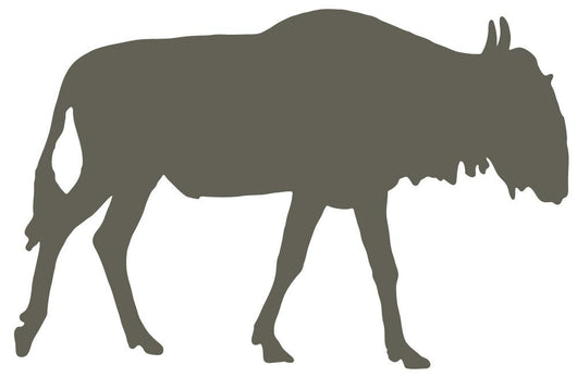 Brown Wildebeest Wall Decal