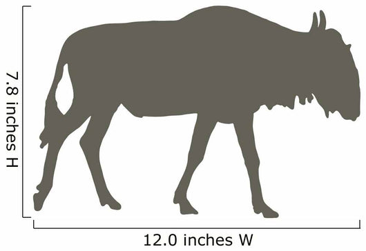 Brown Wildebeest Wall Decal