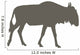 Brown Wildebeest Wall Decal